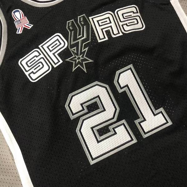 San Antonio Spurs 2001/02 Black #21 DUNCAN Classics Basketball Jersey (Closely Stitched)