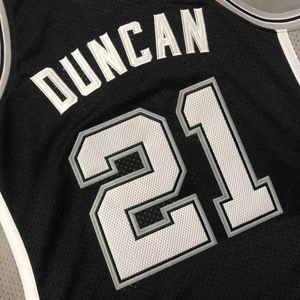 San Antonio Spurs 2001/02 Black #21 DUNCAN Classics Basketball Jersey (Closely Stitched)