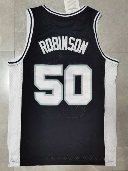 San Antonio Spurs Black #50 ROBINSON Classics Basketball Jersey (Stitched)