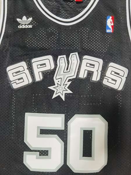 San Antonio Spurs Black #50 ROBINSON Classics Basketball Jersey (Stitched)