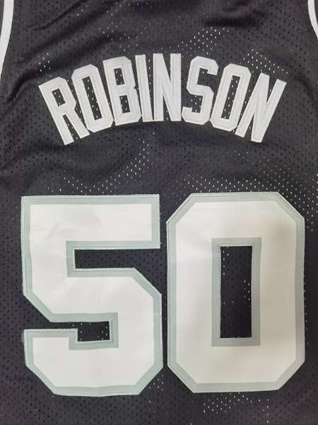 San Antonio Spurs Black #50 ROBINSON Classics Basketball Jersey (Stitched)