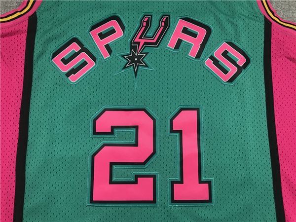 1998/99 San Antonio Spurs Green #21 DUNCAN Classics Basketball Jersey (Stitched)