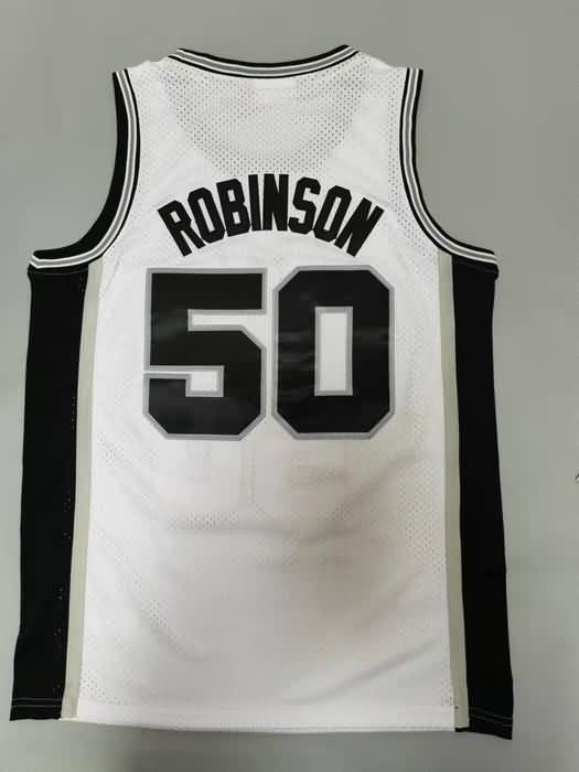 San Antonio Spurs 1998/99 White #50 ROBINSON Classics Basketball Jersey (Stitched)