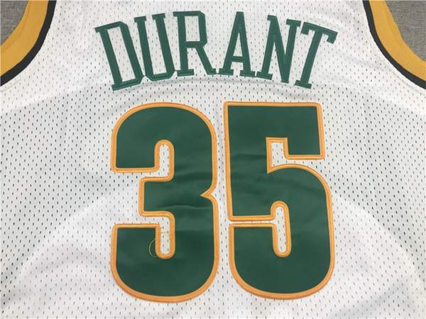 Seattle Sounders 2007/08 White #35 DURANT Classics Basketball Jersey (Stitched)