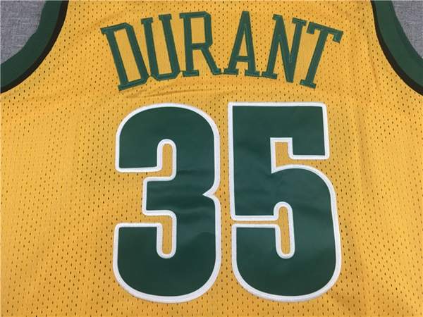 Seattle Sounders 2007/08 Yellow #35 DURANT Classics Basketball Jersey 02 (Stitched)