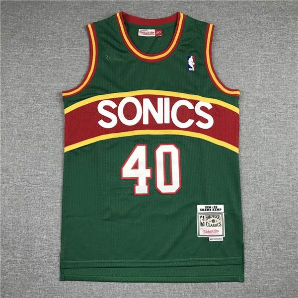 Seattle Sounders 1994/95 Green #40 KEMP Classics Basketball Jersey (Stitched)