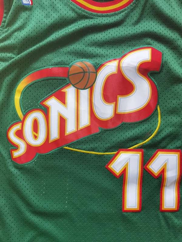 Seattle Sounders 1995/96 Green #11 SCHREMPF Classics Basketball Jersey (Stitched)