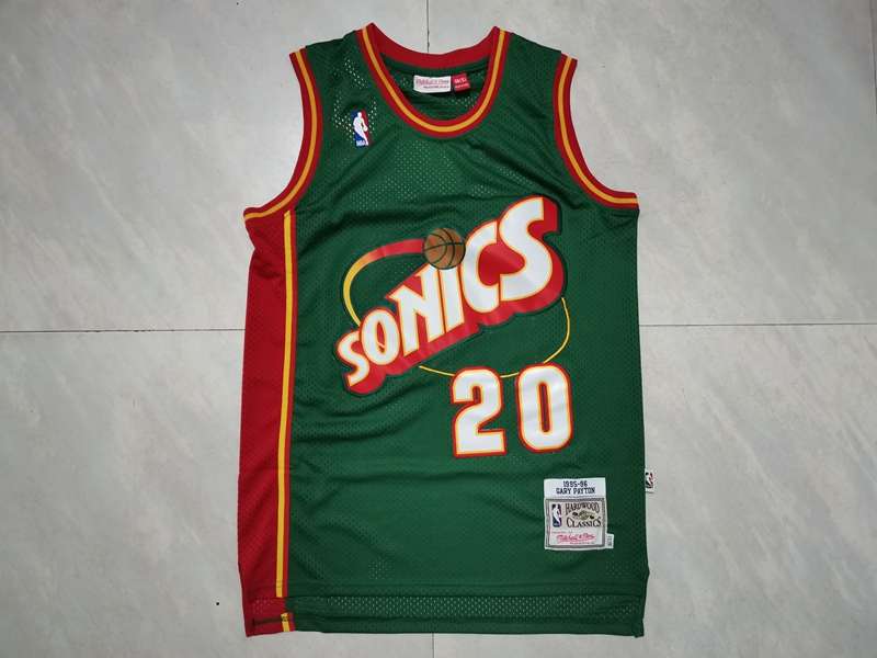 Seattle Sounders 1995/96 Green #20 PAYTON Classics Basketball Jersey (Stitched)
