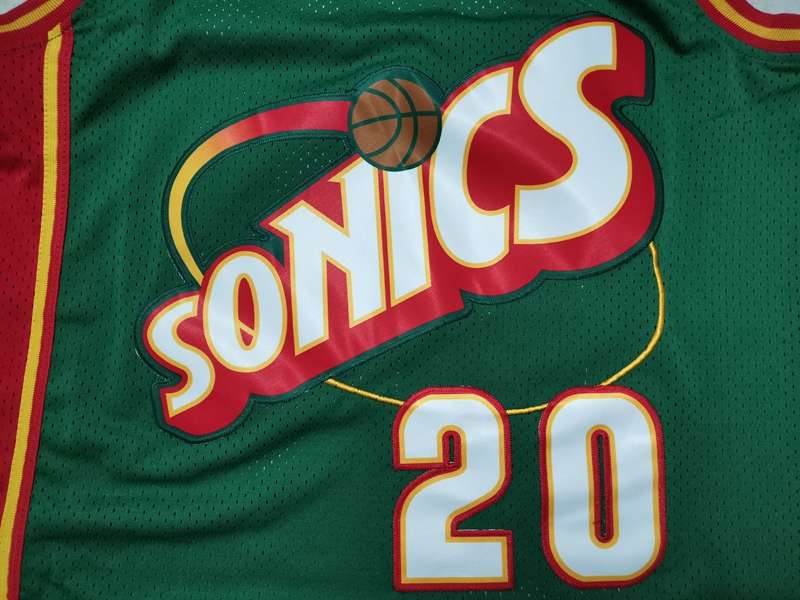 Seattle Sounders 1995/96 Green #20 PAYTON Classics Basketball Jersey (Stitched)