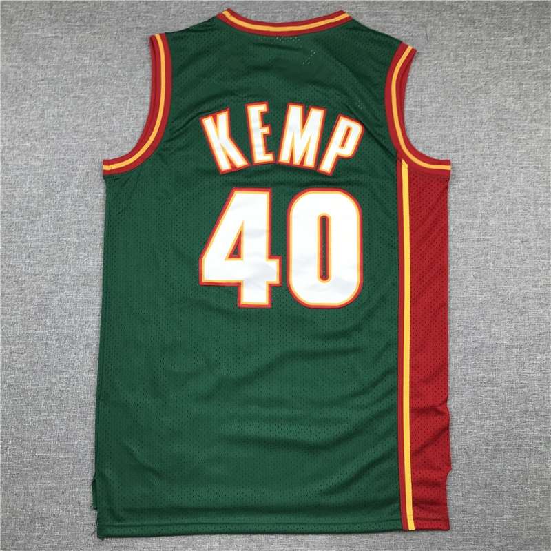 Seattle Sounders 1995/96 Green #40 KEMP Classics Basketball Jersey (Stitched)