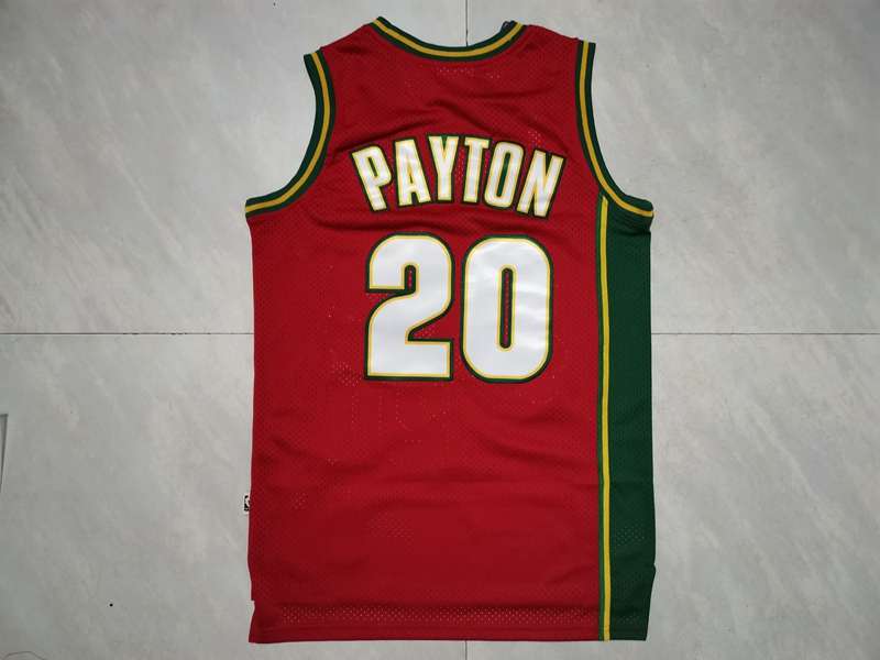 Seattle Sounders 1997/98 Red #20 PAYTON Classics Basketball Jersey (Stitched)