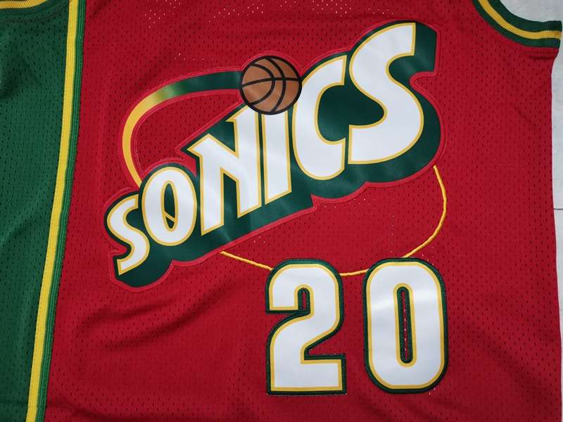 Seattle Sounders 1997/98 Red #20 PAYTON Classics Basketball Jersey (Stitched)