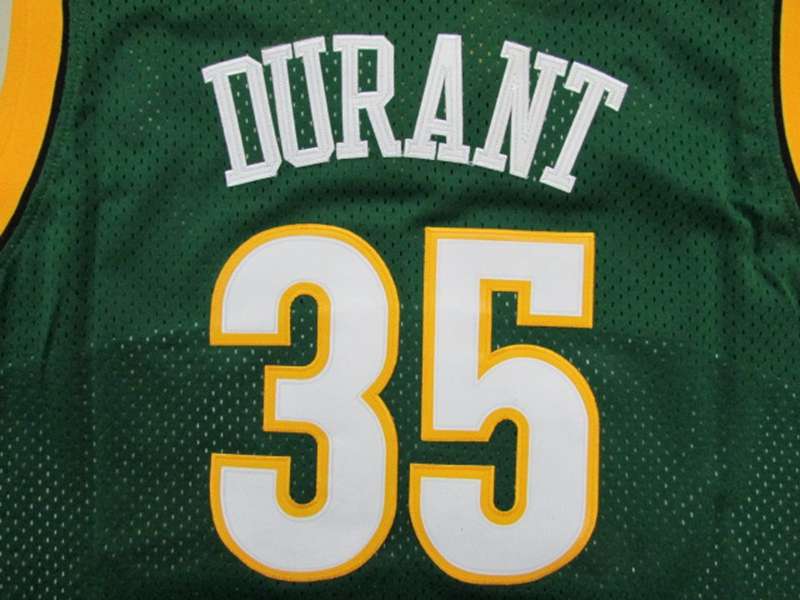 Seattle Sounders Green #35 DURANT Classics Basketball Jersey (Stitched)