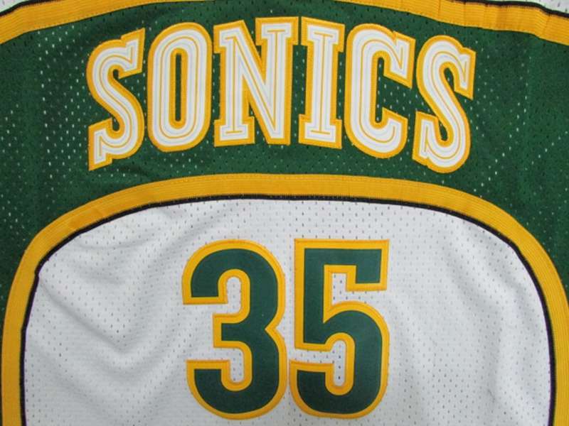 Seattle Sounders White #35 DURANT Classics Basketball Jersey (Stitched)