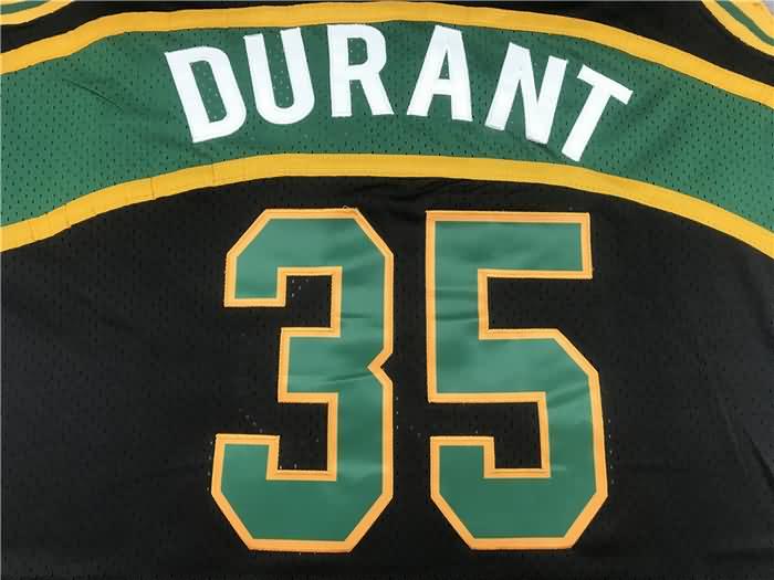 Seattle Sounders 2007/08 Black #35 DURANT Classics Basketball Jersey (Stitched)
