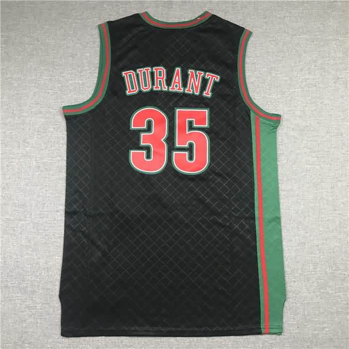 Seattle Sounders 2007/08 Black #35 DURANT Classics Basketball Jersey 02 (Stitched)