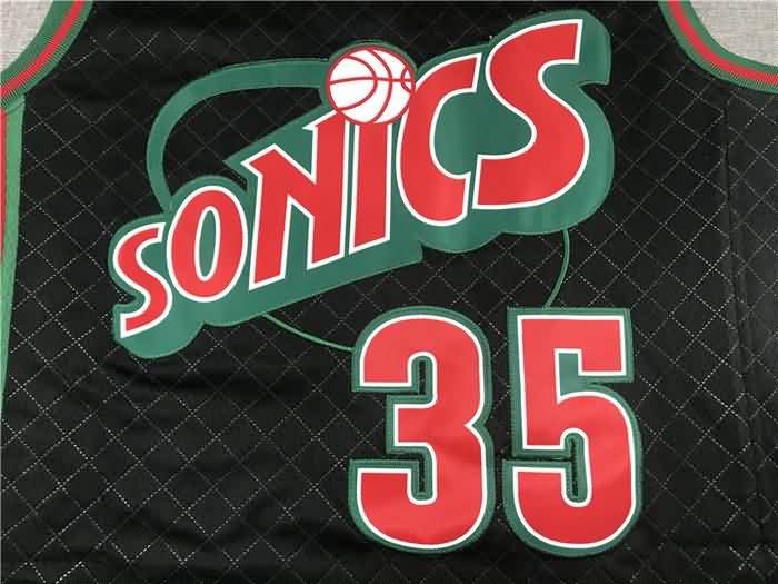 Seattle Sounders 2007/08 Black #35 DURANT Classics Basketball Jersey 02 (Stitched)