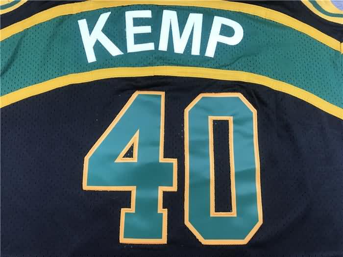 Seattle Sounders 1994/95 Black #40 KEMP Classics Basketball Jersey (Stitched)