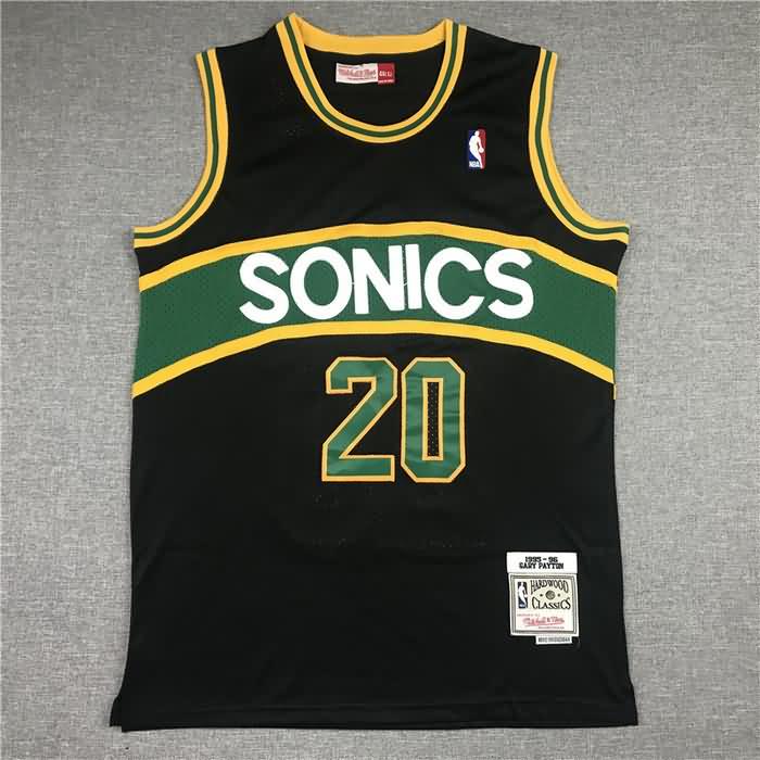 Seattle Sounders 1995/96 Black #20 PAYTON Classics Basketball Jersey 02 (Stitched)