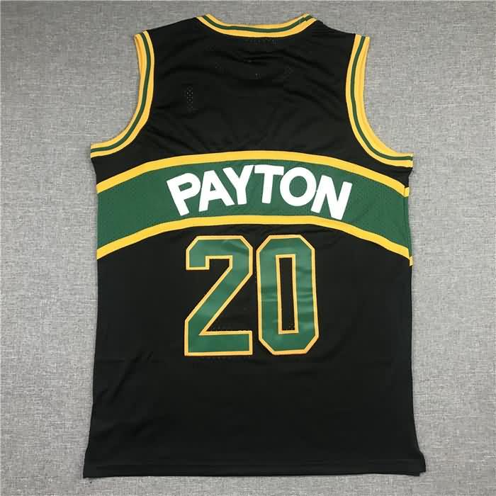 Seattle Sounders 1995/96 Black #20 PAYTON Classics Basketball Jersey 02 (Stitched)