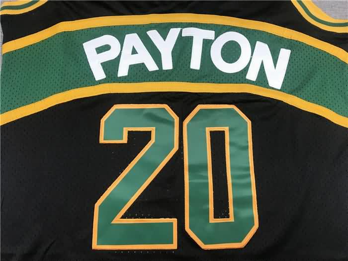 Seattle Sounders 1995/96 Black #20 PAYTON Classics Basketball Jersey 02 (Stitched)