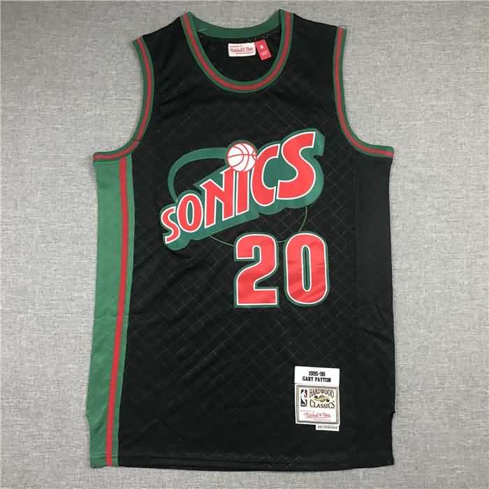 Seattle Sounders 1995/96 Black #20 PAYTON Classics Basketball Jersey 03 (Stitched)