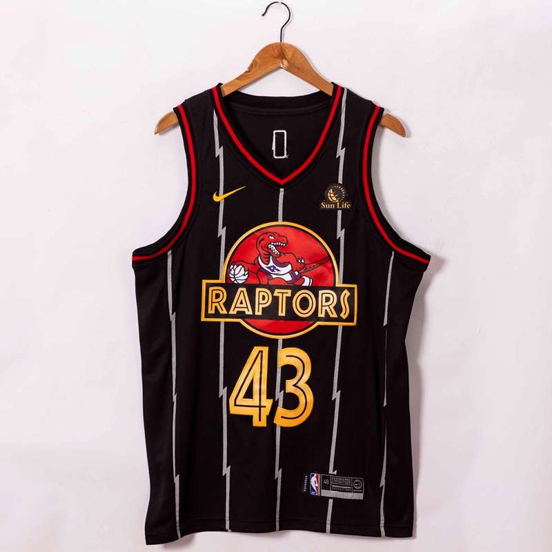 Toronto Raptors 20/21 Black #43 SIAKAM Basketball Jersey (Stitched)