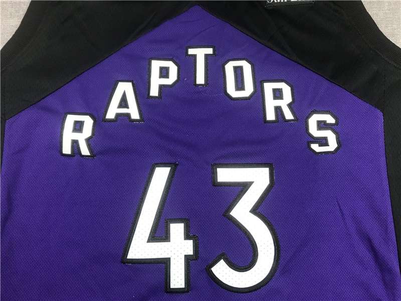 Toronto Raptors 20/21 Purple Black #43 SIAKAM Basketball Jersey (Stitched)