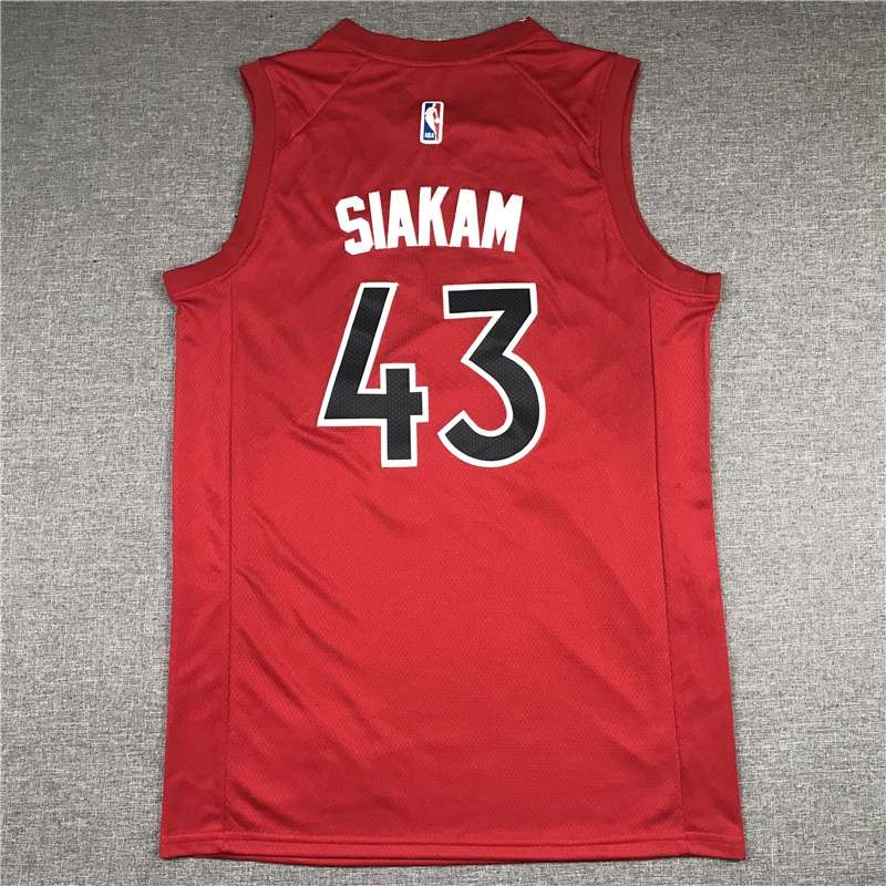 Toronto Raptors 20/21 Red #43 SIAKAM Basketball Jersey (Stitched)