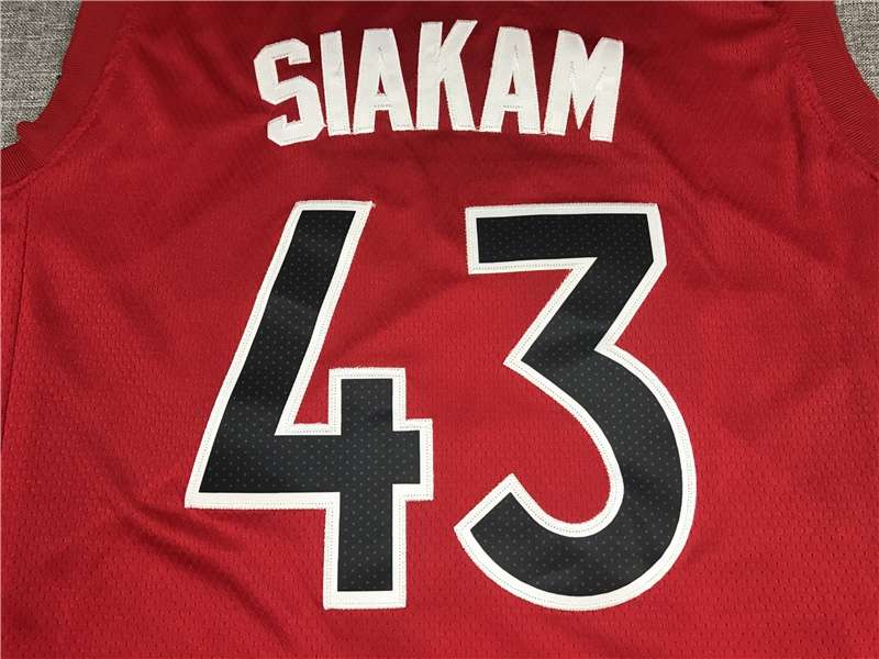 Toronto Raptors 20/21 Red #43 SIAKAM Basketball Jersey (Stitched)