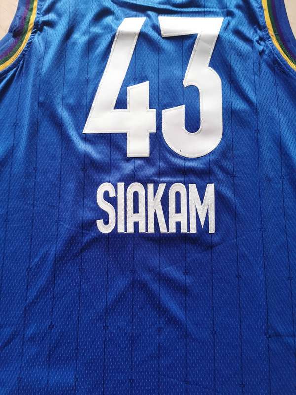 Toronto Raptors 2020 Blue #43 SIAKAM ALL-STAR Basketball Jersey (Stitched)