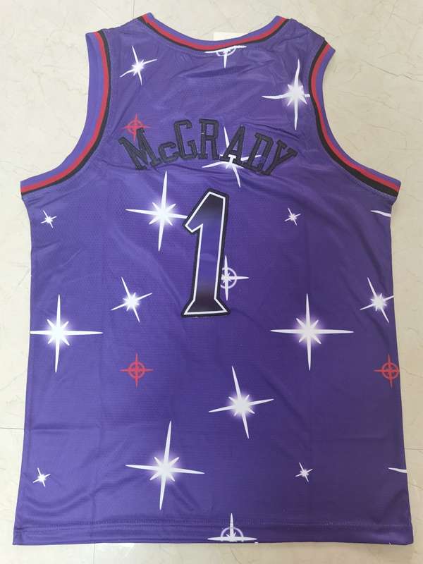 Toronto Raptors 2020 Purple #1 McGRADY Starry Basketball Jersey (Stitched)