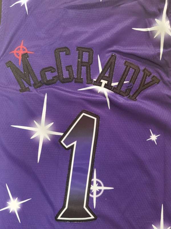 Toronto Raptors 2020 Purple #1 McGRADY Starry Basketball Jersey (Stitched)