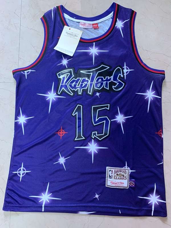 Toronto Raptors 2020 Purple #15 CARTER Starry Basketball Jersey (Stitched)