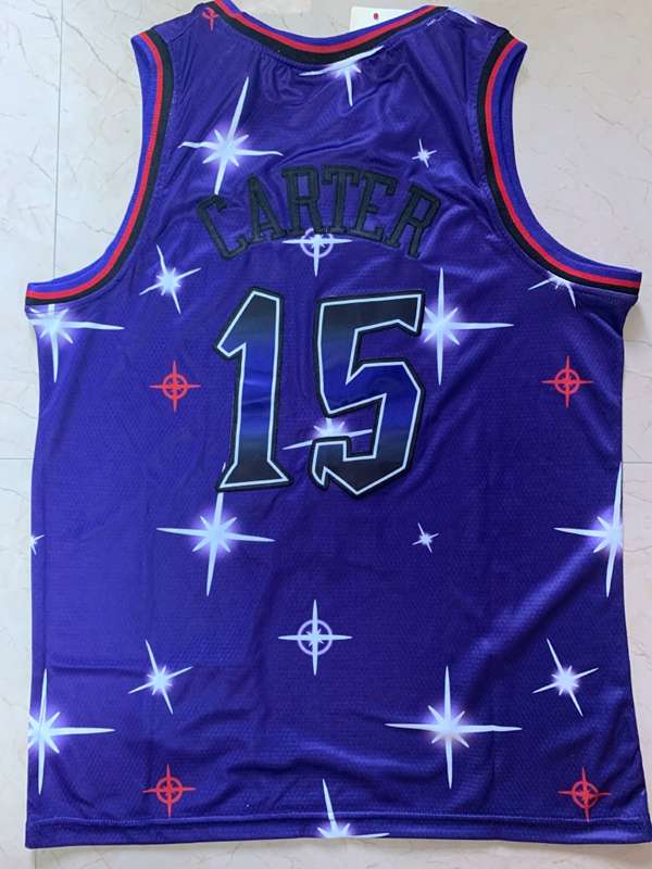 Toronto Raptors 2020 Purple #15 CARTER Starry Basketball Jersey (Stitched)