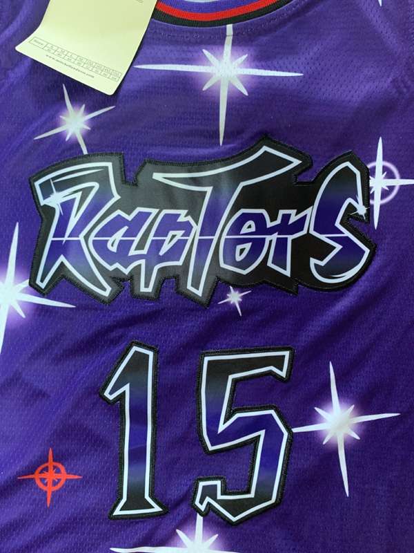 Toronto Raptors 2020 Purple #15 CARTER Starry Basketball Jersey (Stitched)