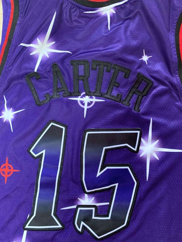 Toronto Raptors 2020 Purple #15 CARTER Starry Basketball Jersey (Stitched)
