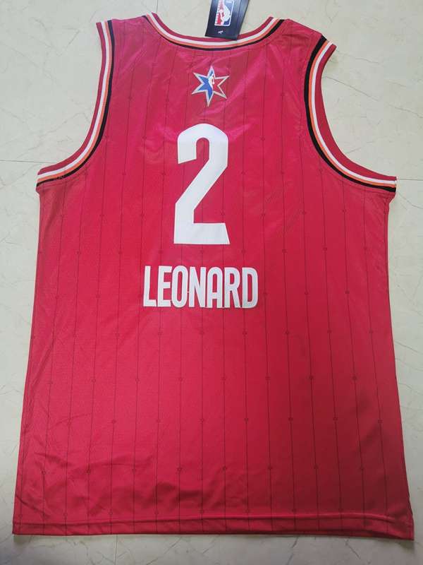 Toronto Raptors 2020 Red #2 LEONARD ALL-STAR Basketball Jersey (Stitched)