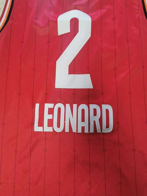 Toronto Raptors 2020 Red #2 LEONARD ALL-STAR Basketball Jersey (Stitched)