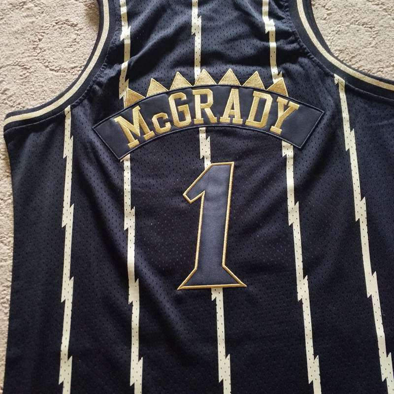 Toronto Raptors 1998/99 Black #1 McGRADY Classics Basketball Jersey (Closely Stitched)