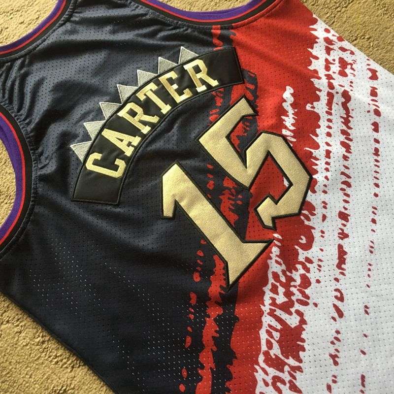 Toronto Raptors 1998/99 Black White #15 CARTER Classics Basketball Jersey (Closely Stitched)