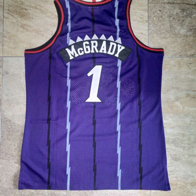 Toronto Raptors 1998/99 Purple #1 McGRADY Classics Basketball Jersey (Closely Stitched)