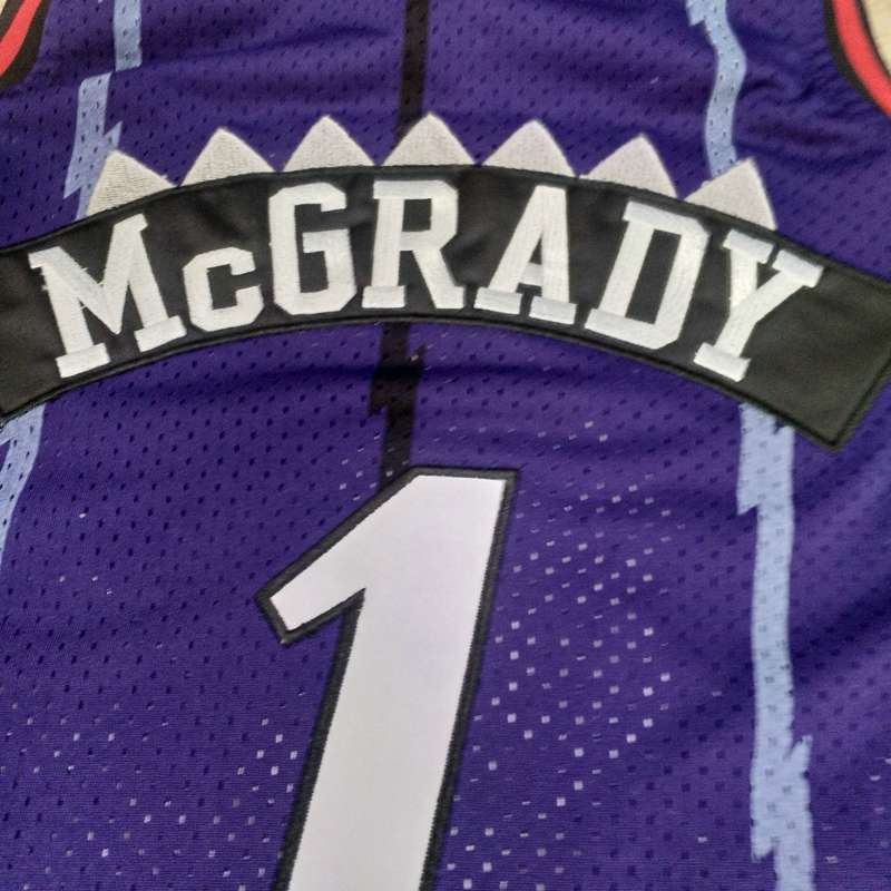 Toronto Raptors 1998/99 Purple #1 McGRADY Classics Basketball Jersey (Closely Stitched)