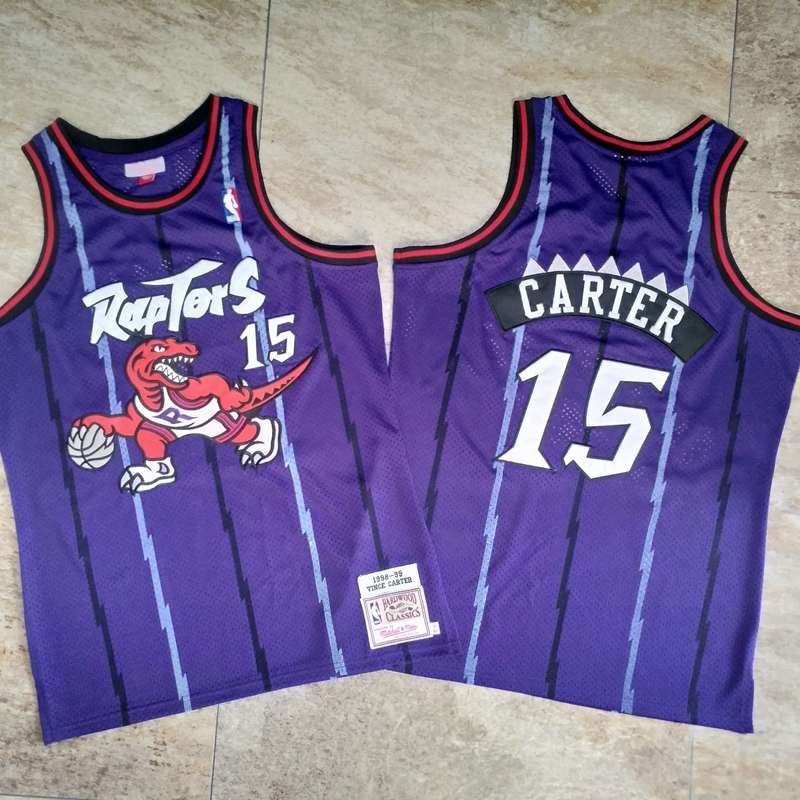 Toronto Raptors 1998/99 Purple #15 CARTER Classics Basketball Jersey (Closely Stitched)