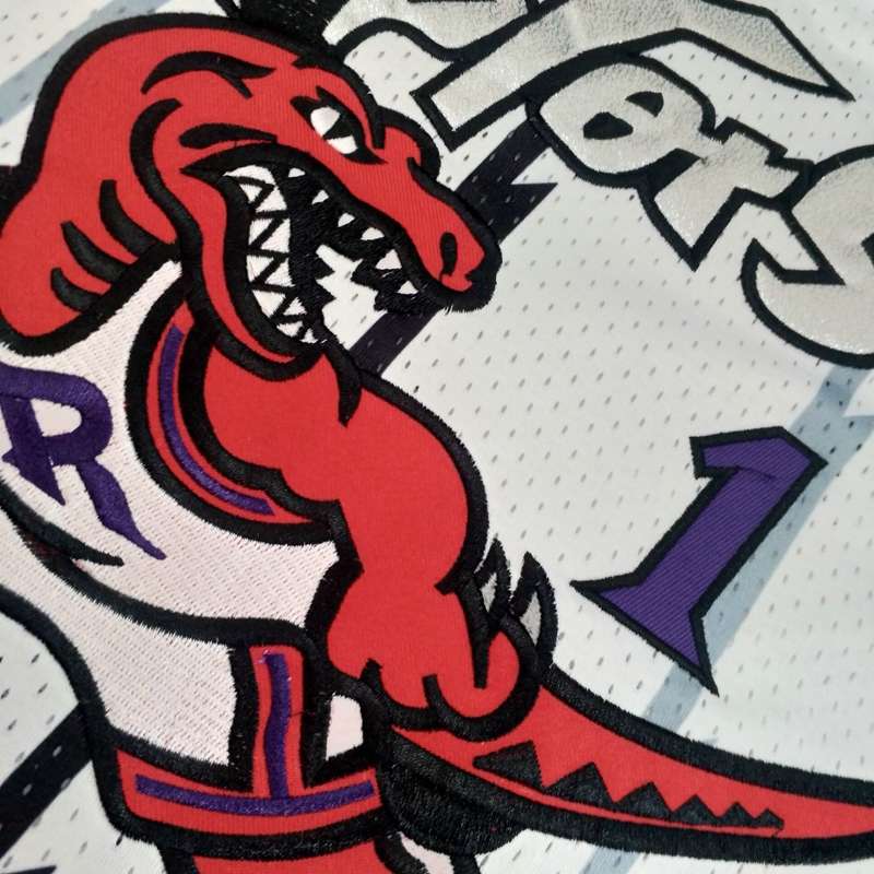 Toronto Raptors 1998/99 White #1 McGRADY Classics Basketball Jersey (Closely Stitched)