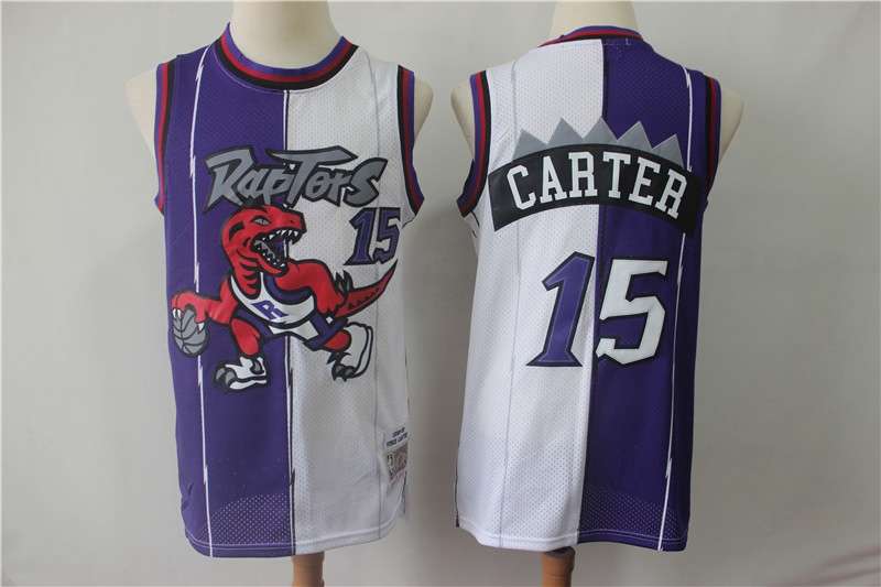 Toronto Raptors 1998/99 Purple White #15 CARTER Classics Basketball Jersey (Stitched)