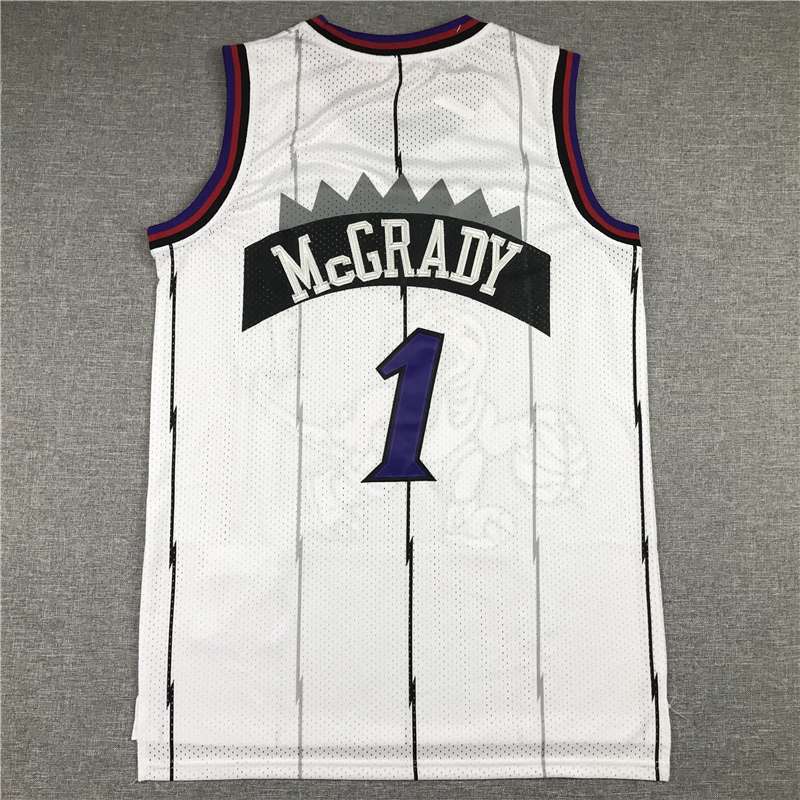 Toronto Raptors 1998/99 White #1 McGRADY Classics Basketball Jersey (Stitched)
