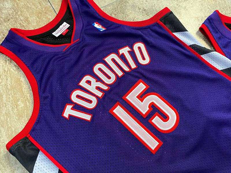 Toronto Raptors 1999/00 Purple Black #15 CARTER Classics Basketball Jersey (Closely Stitched)