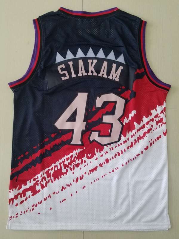 Toronto Raptors Black White #43 SIAKAM Classics Basketball Jersey (Stitched)