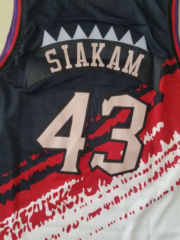 Toronto Raptors Black White #43 SIAKAM Classics Basketball Jersey (Stitched)